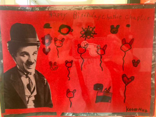 Geburtstagsposter für Charlie Chaplin